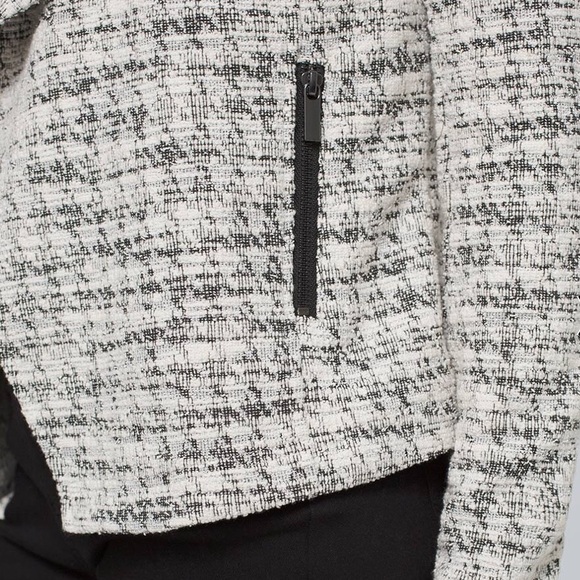 WHBM Drape-Front Boucle Jacket - Picture 3 of 6